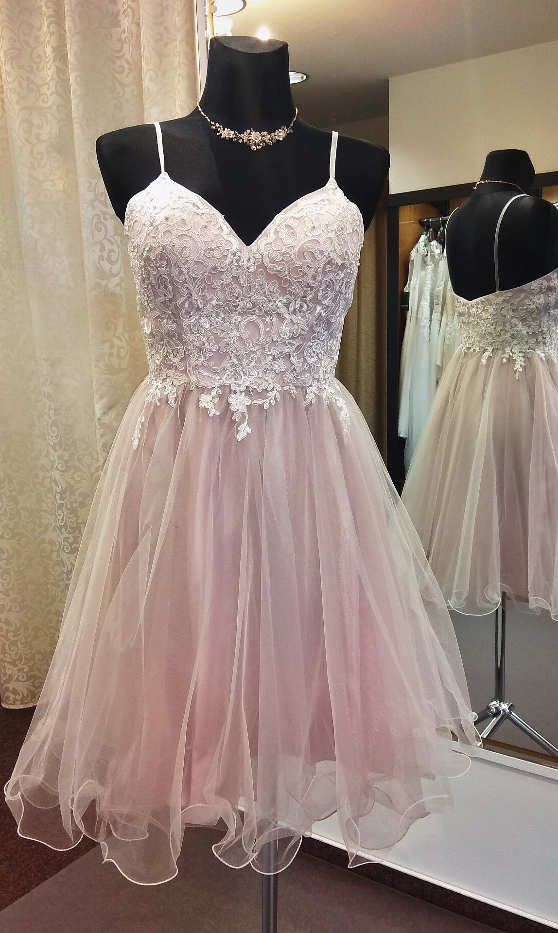 Jugendweihekleid ivory mauve